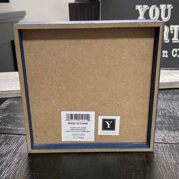 NWT 6” x 6” Jingle Bells Box Sign! - Picture 3 of 4